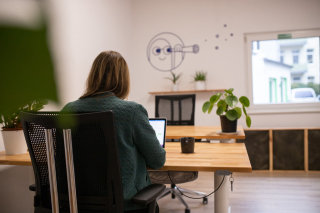 Coworker am Arbeiten